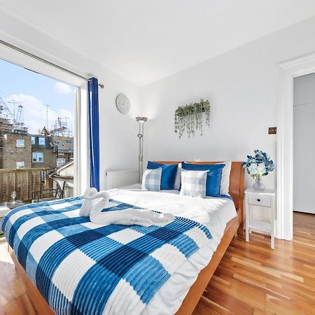 Balcony Blue Theme 1 Bedroom Central London Luxury Flat Near Hyde Park! Accommodates Up To 6! Double Sofa Bed And Next To Station! Eksteriør bilde