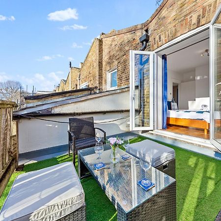 Balcony Blue Theme 1 Bedroom Central London Luxury Flat Near Hyde Park! Accommodates Up To 6! Double Sofa Bed And Next To Station! Eksteriør bilde