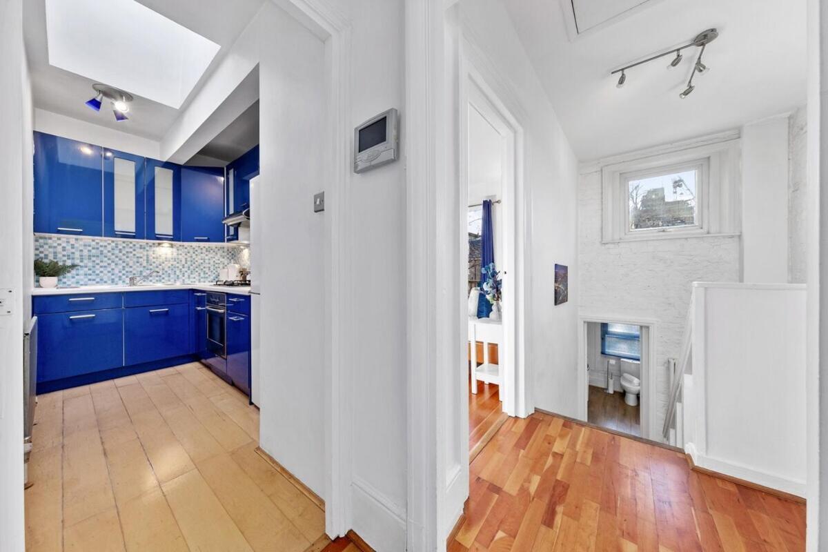 Balcony Blue Theme 1 Bedroom Central London Luxury Flat Near Hyde Park! Accommodates Up To 6! Double Sofa Bed And Next To Station! Eksteriør bilde
