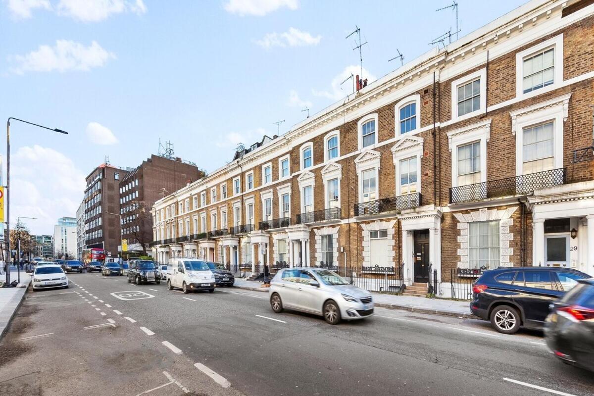 Balcony Blue Theme 1 Bedroom Central London Luxury Flat Near Hyde Park! Accommodates Up To 6! Double Sofa Bed And Next To Station! Eksteriør bilde